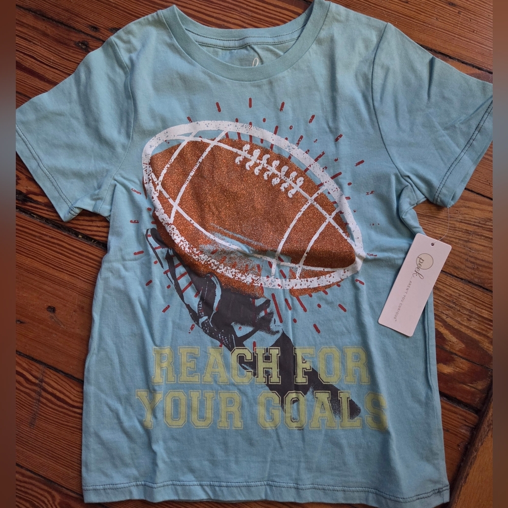 NWTs PEEK shirts. Youth Size 8. Theodore Roosevelt/Reach Your Goals Football - Picture 1 of 2